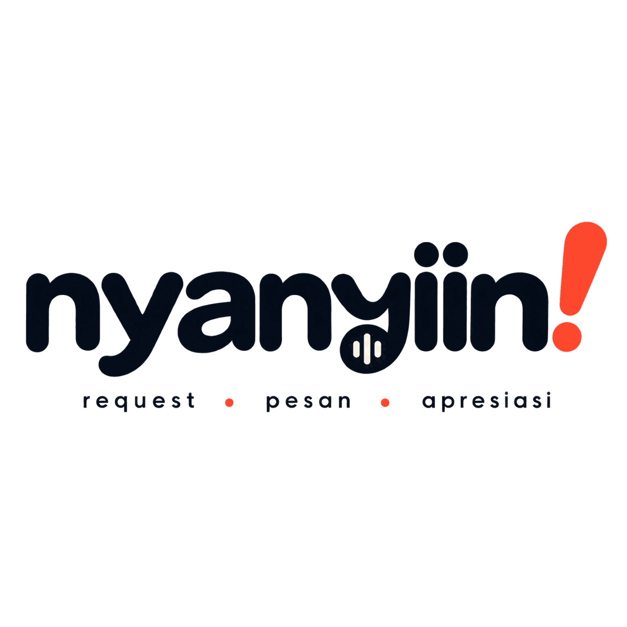 Logo Nyanyiin! Request, pesan, apresiasi.